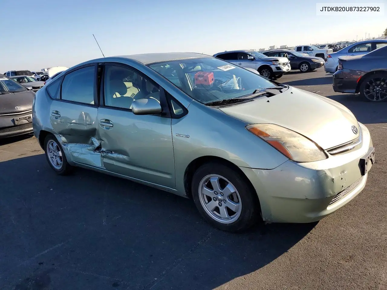 2007 TOYOTA PRIUS VIN JTDKB20U873227902 — фото 4