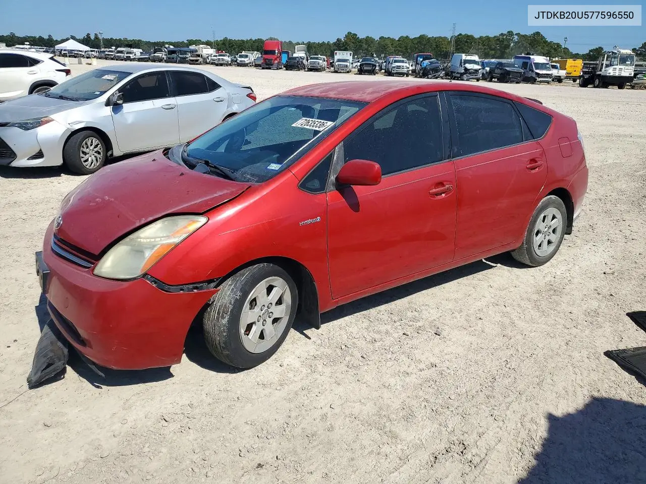 TOYOTA PRIUS 2007, VIN JTDKB20U577596550