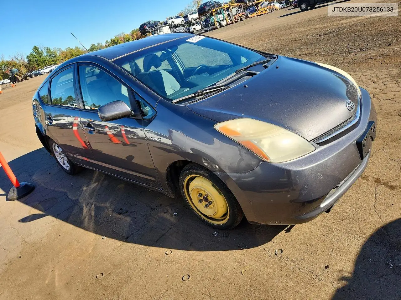 2007 TOYOTA PRIUS VIN JTDKB20U073256133 — фото 4