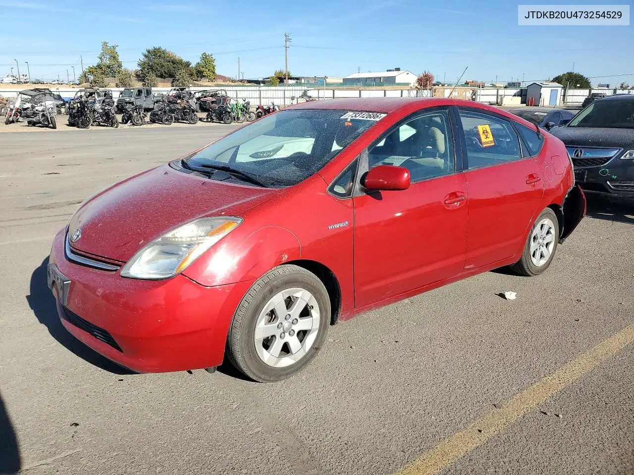 TOYOTA PRIUS 2007, VIN JTDKB20U473254529