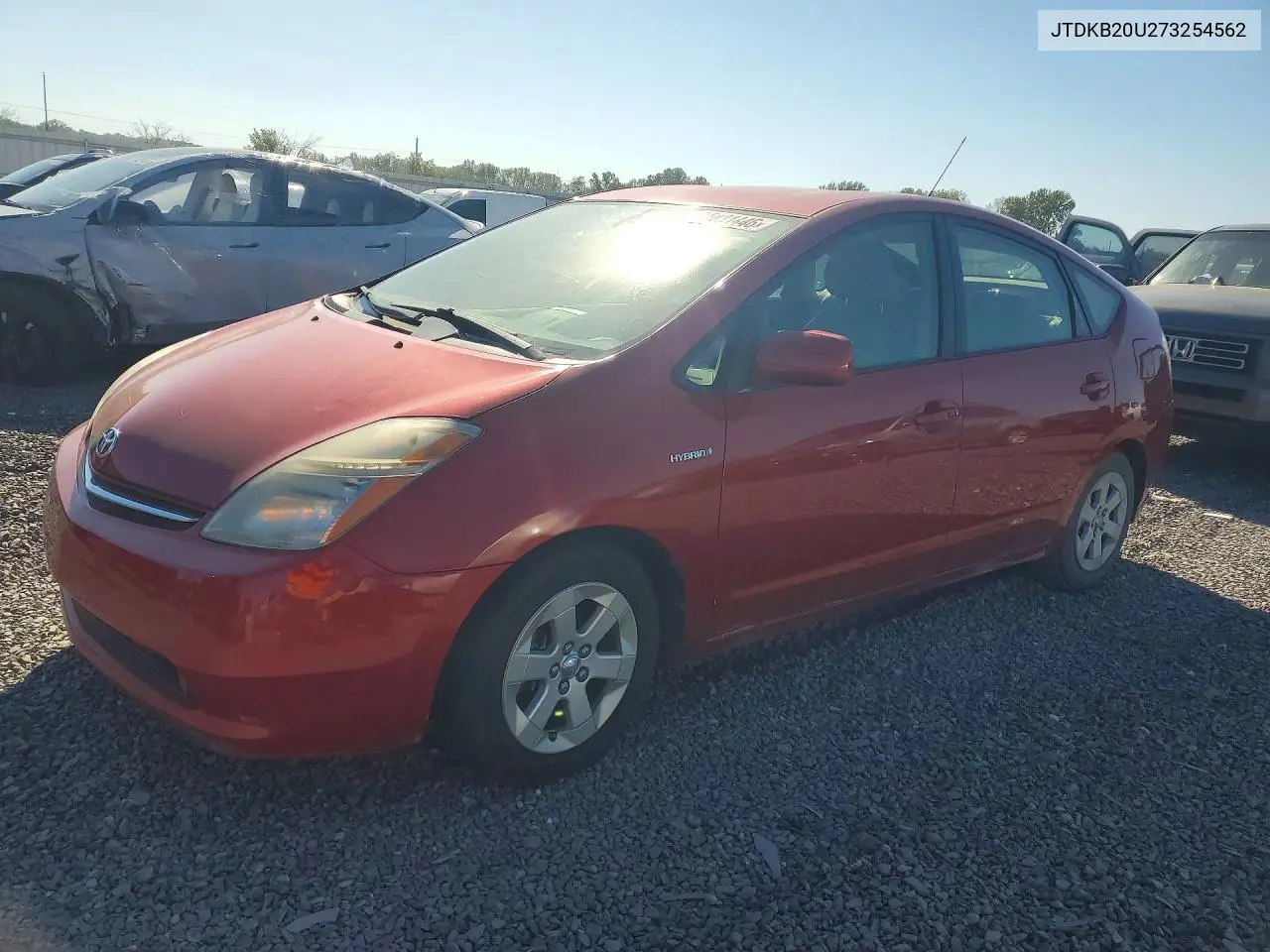TOYOTA PRIUS 2007, VIN JTDKB20U273254562