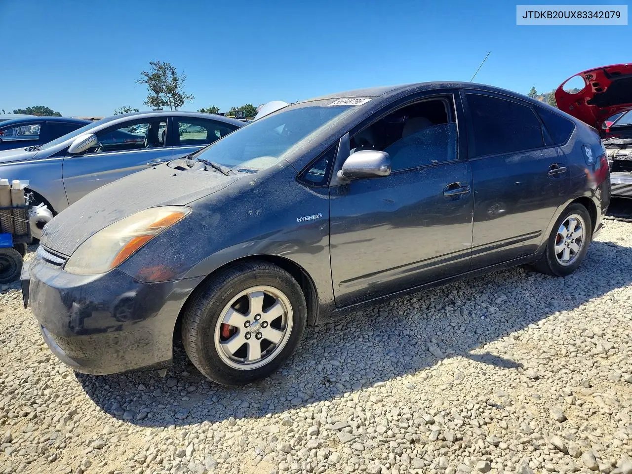TOYOTA PRIUS 2008, VIN JTDKB20UX83342079