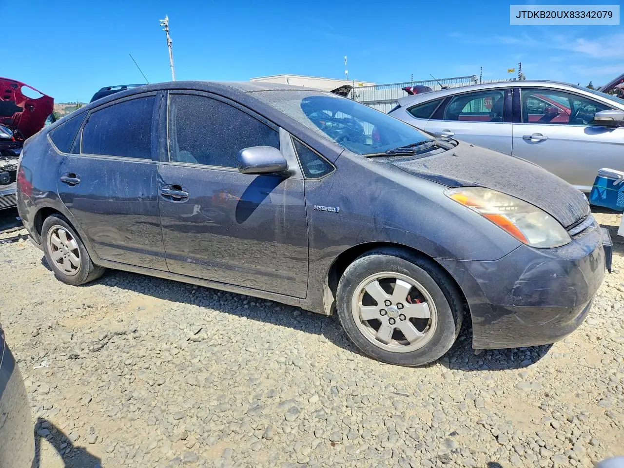2008 TOYOTA PRIUS VIN JTDKB20UX83342079 — фото 4