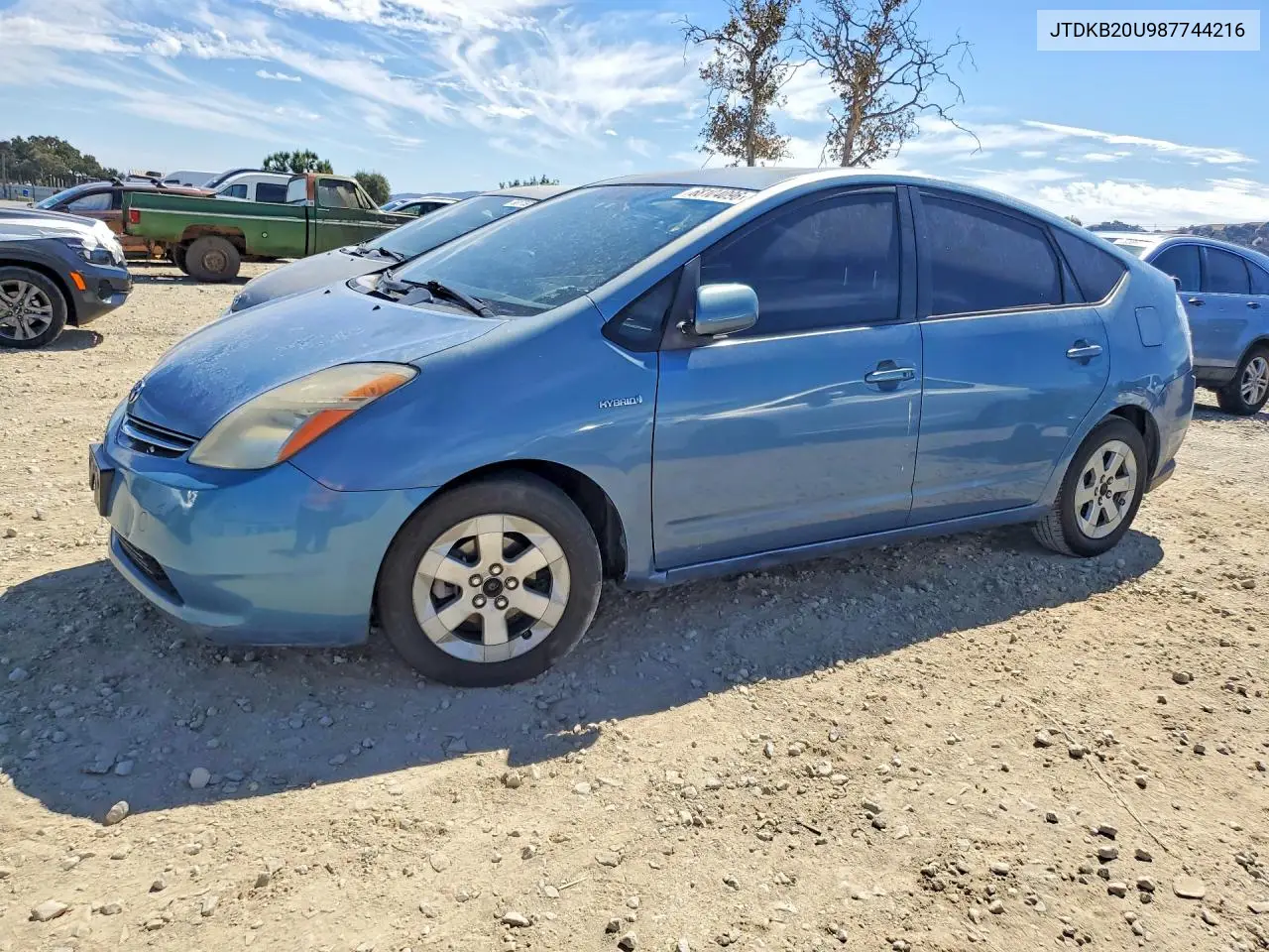 TOYOTA PRIUS 2008, VIN JTDKB20U987744216