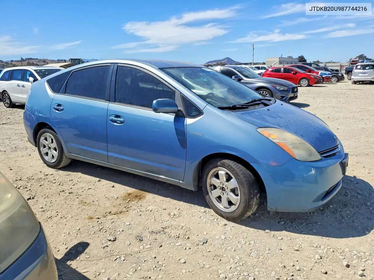 2008 TOYOTA PRIUS VIN JTDKB20U987744216 — фото 4