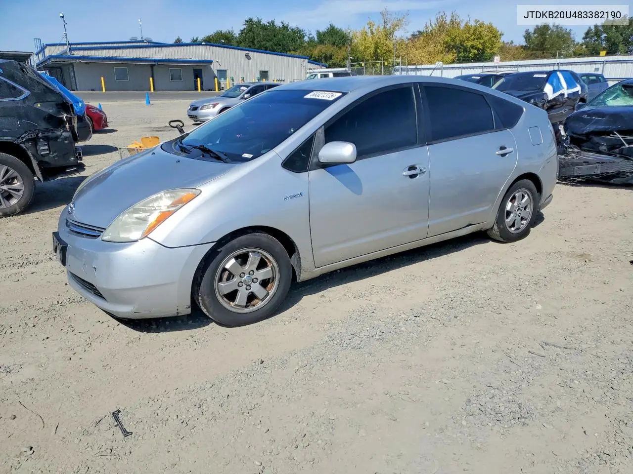 TOYOTA PRIUS 2008, VIN JTDKB20U483382190
