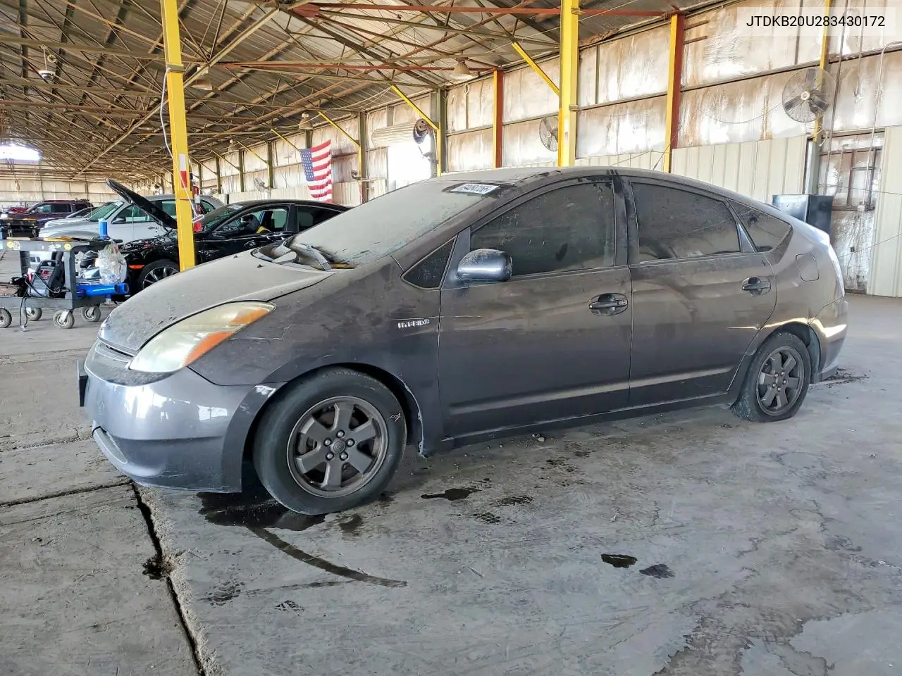 TOYOTA PRIUS 2008, VIN JTDKB20U283430172