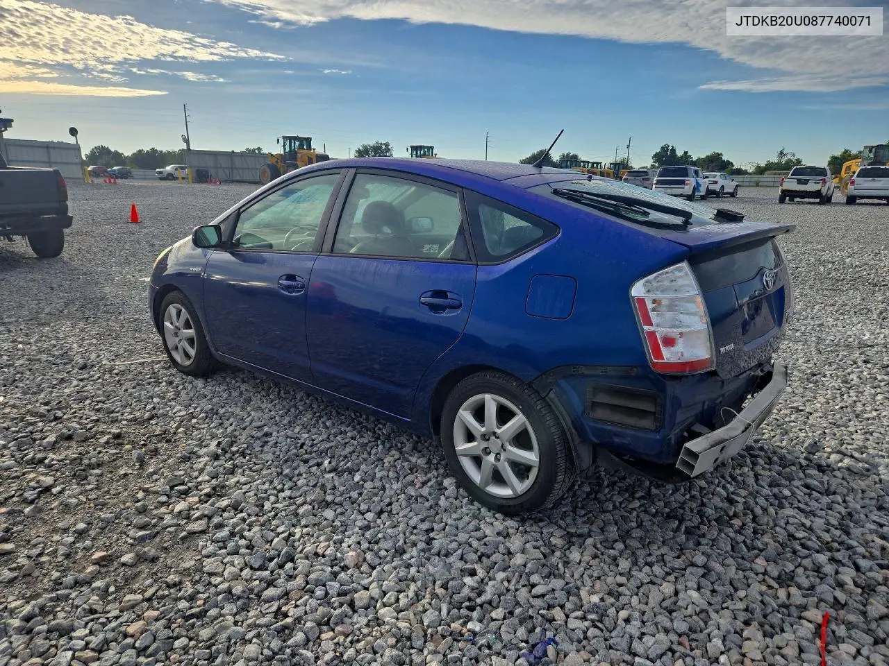2008 TOYOTA PRIUS VIN JTDKB20U087740071 — фото 2