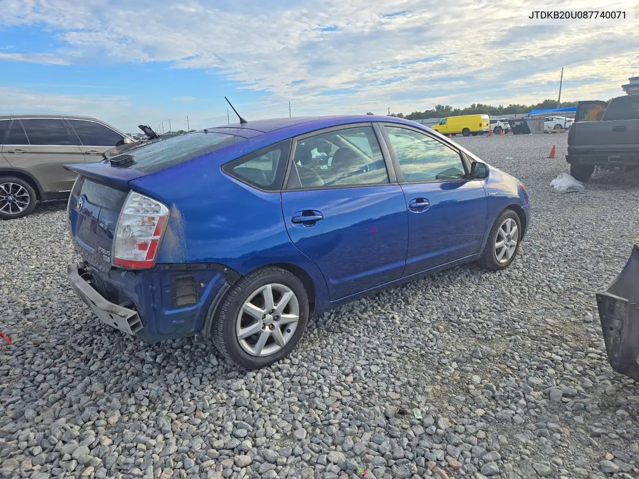 2008 TOYOTA PRIUS VIN JTDKB20U087740071 — фото 3