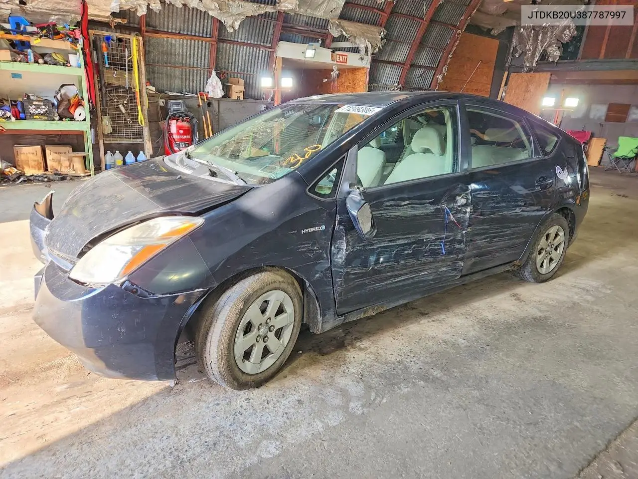 TOYOTA PRIUS 2008, VIN JTDKB20U387787997