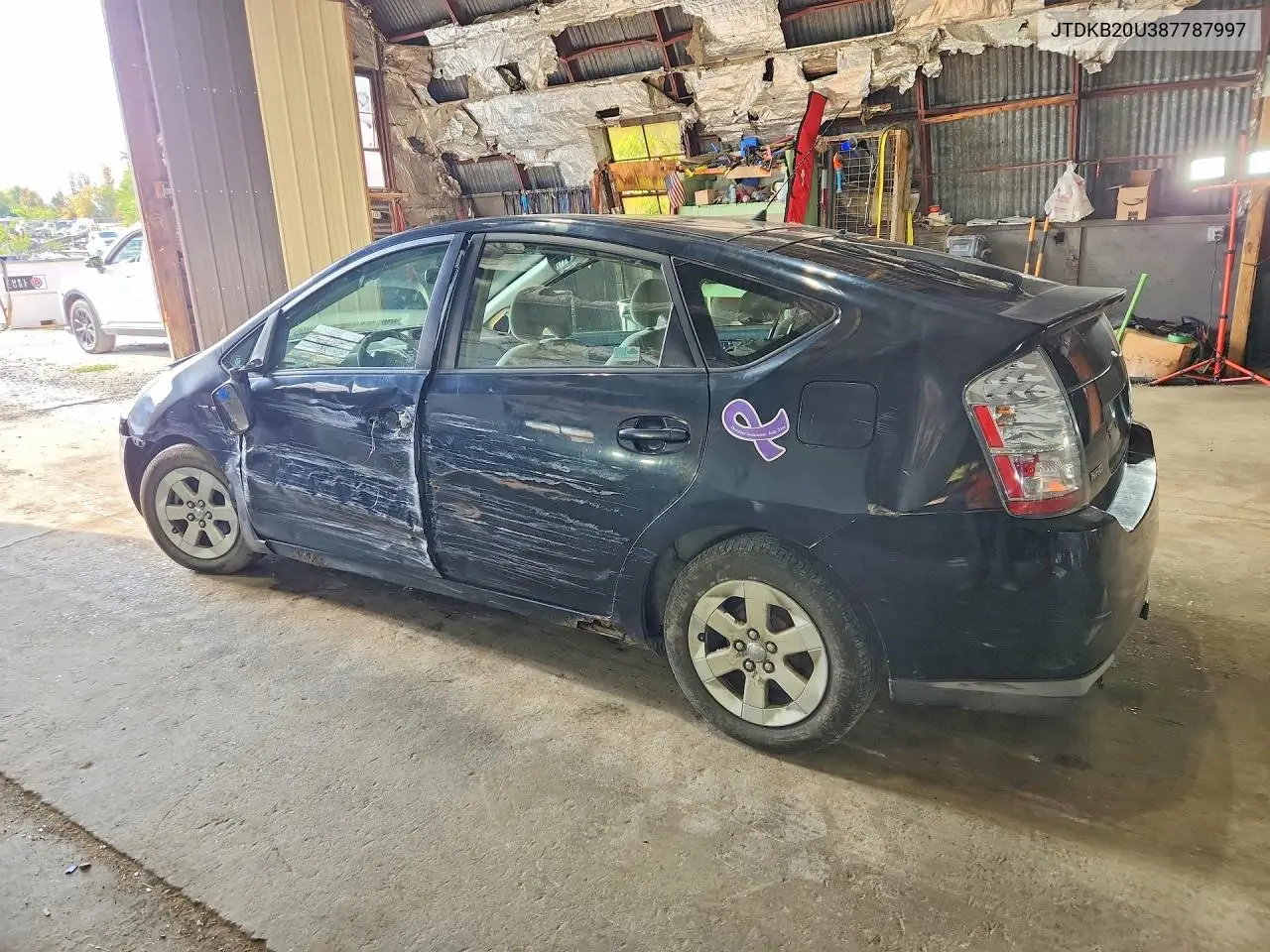 2008 TOYOTA PRIUS VIN JTDKB20U387787997 — фото 2
