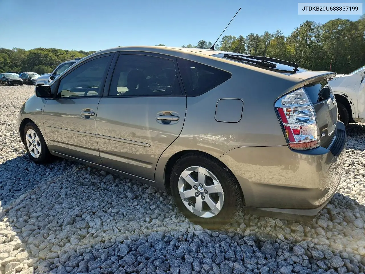 2008 TOYOTA PRIUS VIN JTDKB20U683337199 — фото 2