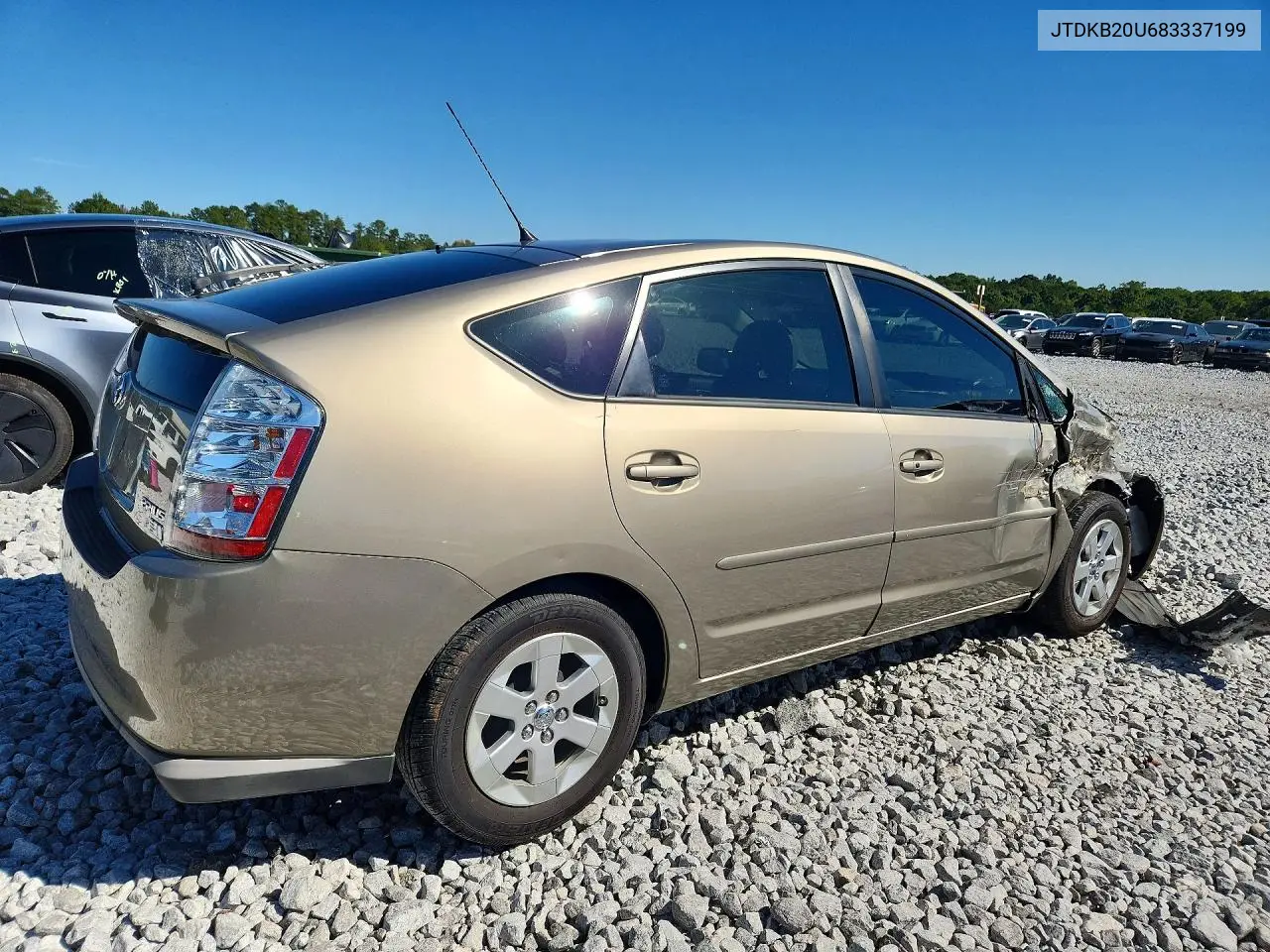 2008 TOYOTA PRIUS VIN JTDKB20U683337199 — фото 3