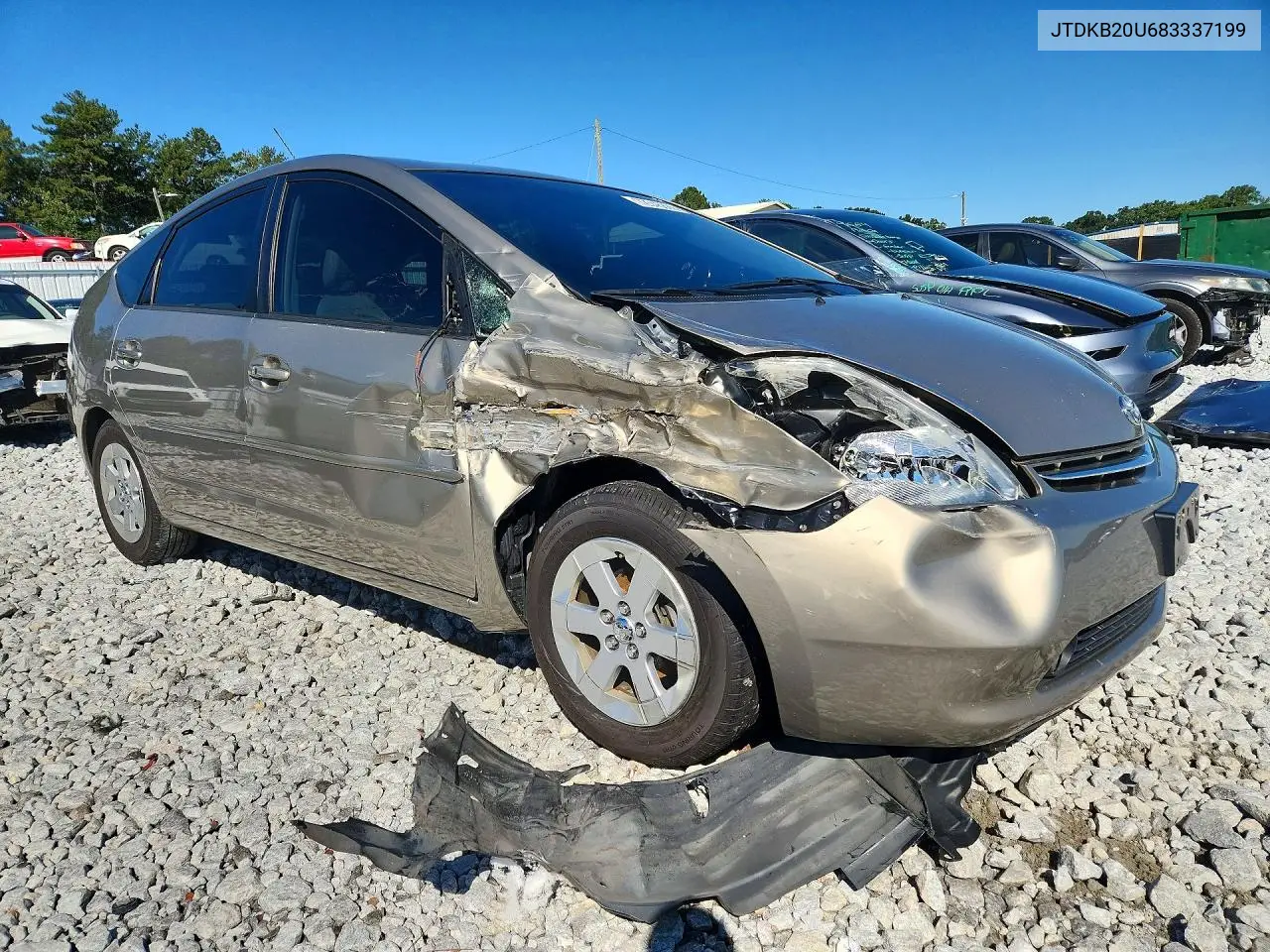 2008 TOYOTA PRIUS VIN JTDKB20U683337199 — фото 4