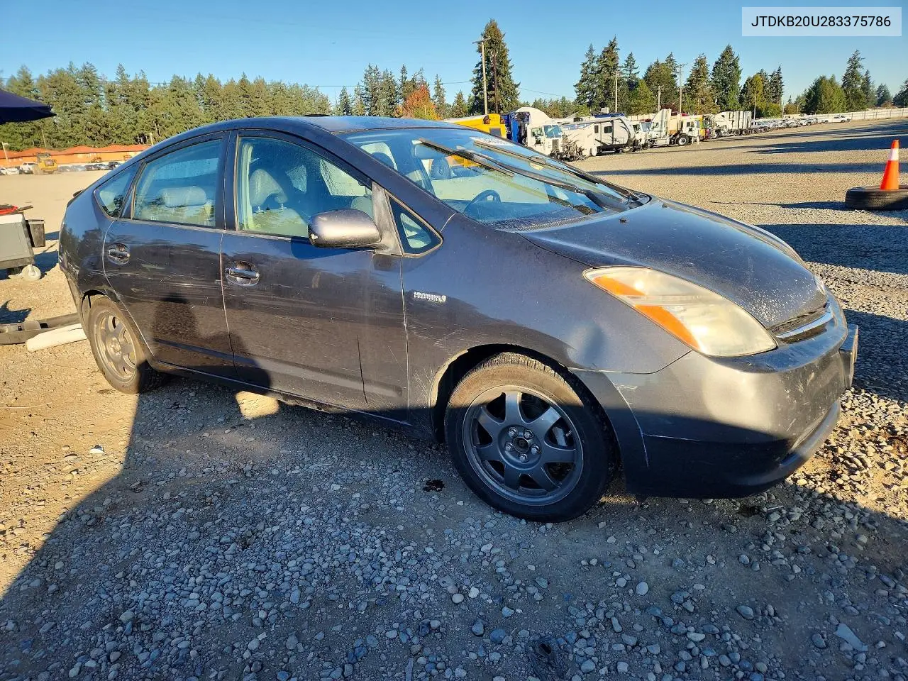 2008 TOYOTA PRIUS VIN JTDKB20U283375786 — фото 4