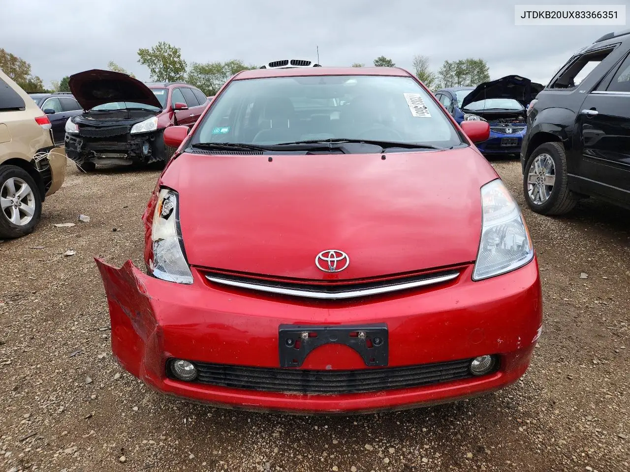 2008 TOYOTA PRIUS VIN JTDKB20UX83366351 — фото 5