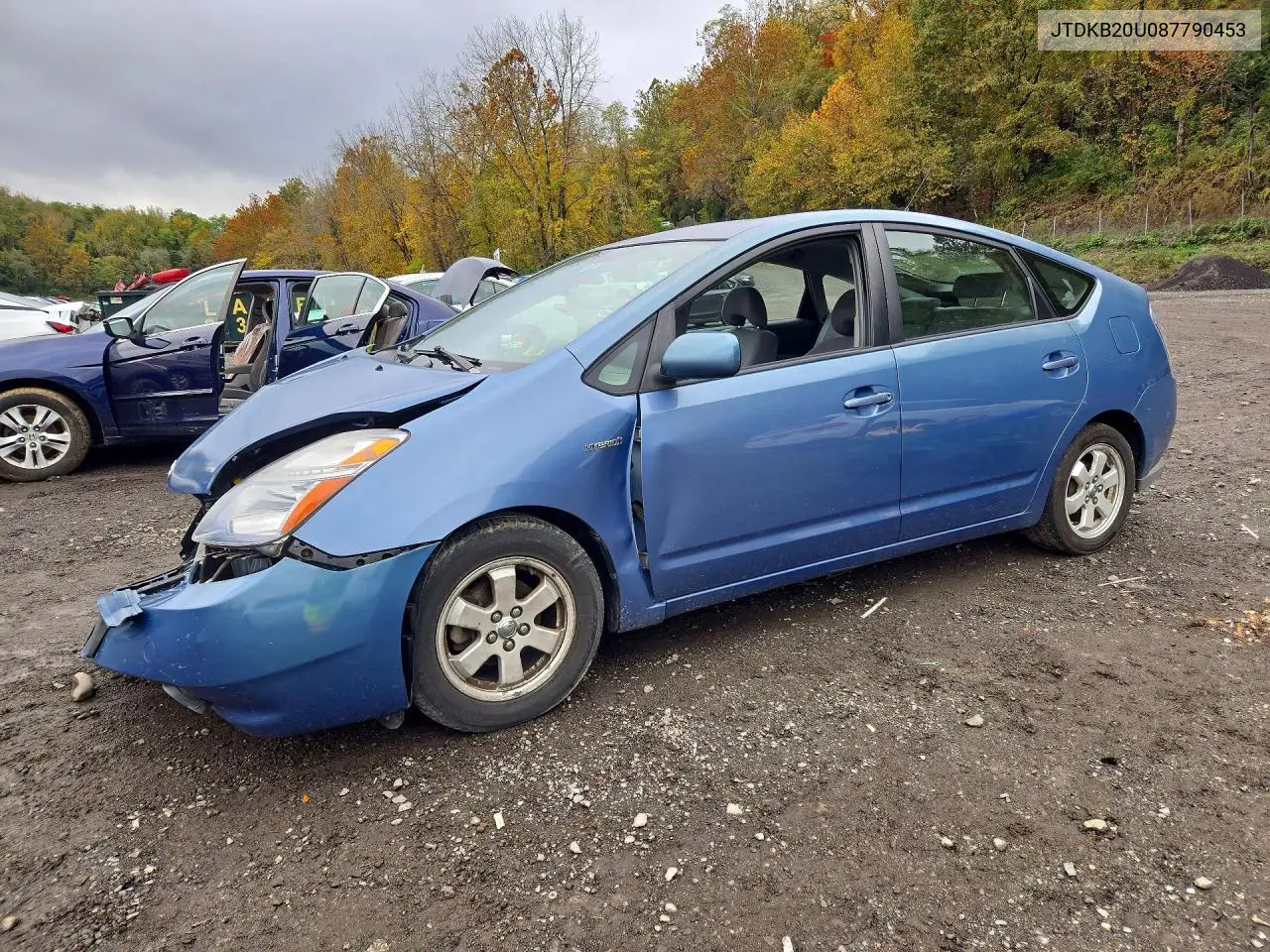 TOYOTA PRIUS 2008, VIN JTDKB20U087790453