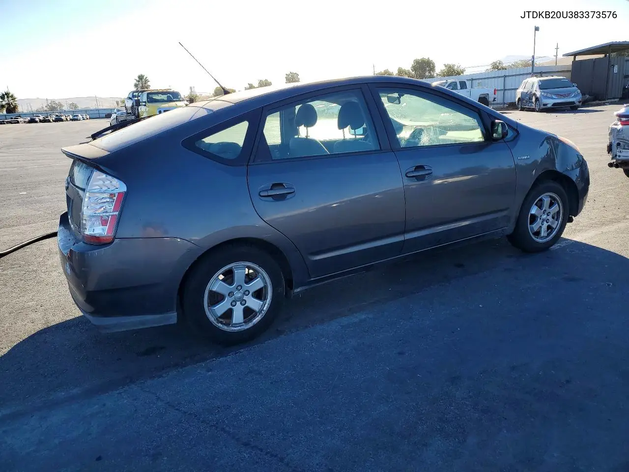 2008 TOYOTA PRIUS VIN JTDKB20U383373576 — фото 3