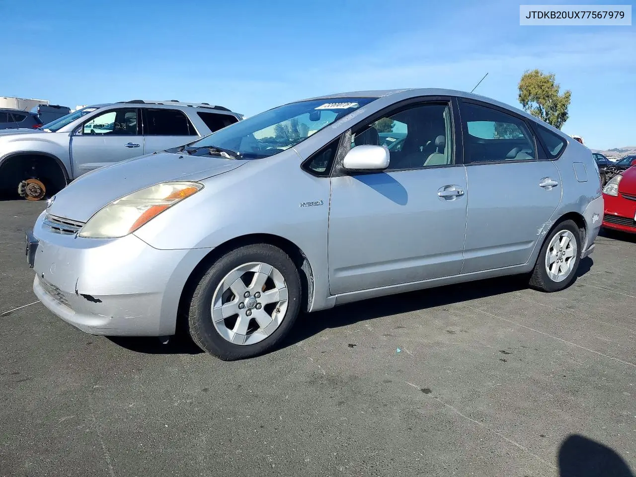 TOYOTA PRIUS 2008, VIN JTDKB20UX77567979
