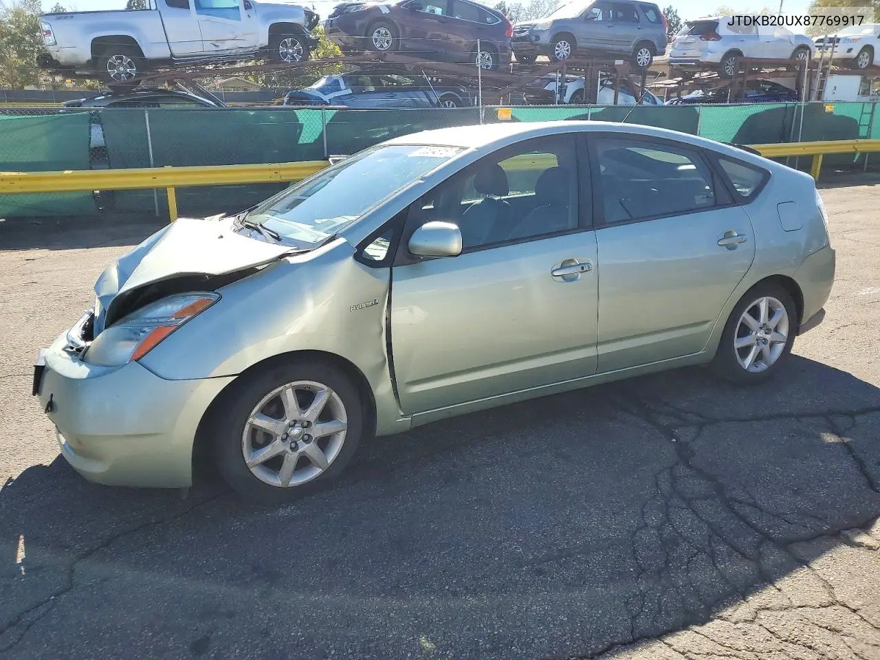 TOYOTA PRIUS 2008, VIN JTDKB20UX87769917