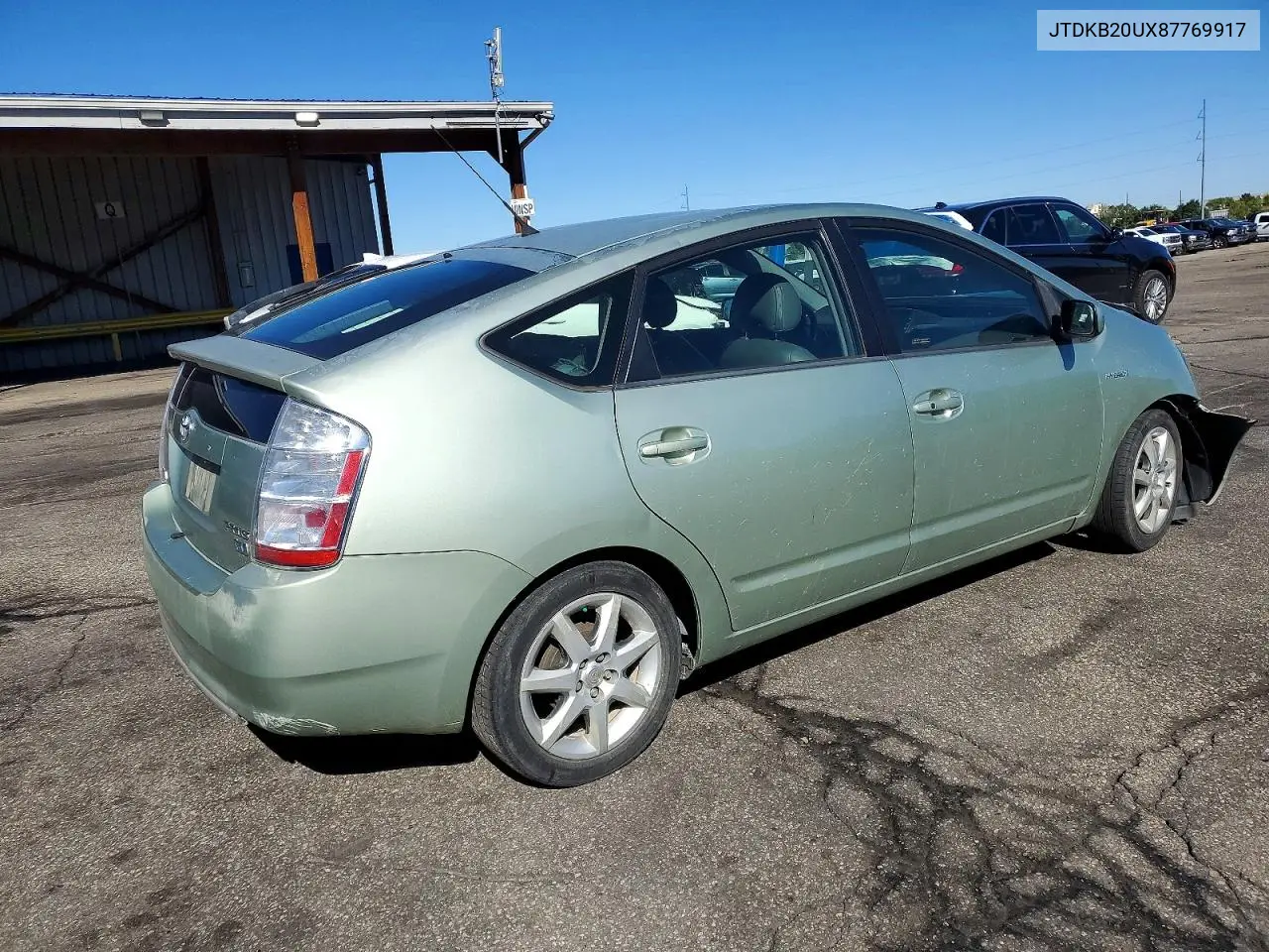2008 TOYOTA PRIUS VIN JTDKB20UX87769917 — фото 3