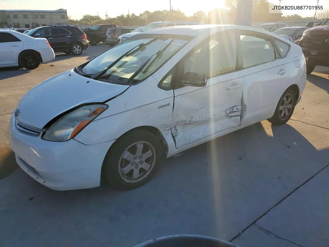 TOYOTA PRIUS 2008, VIN JTDKB20U887701955