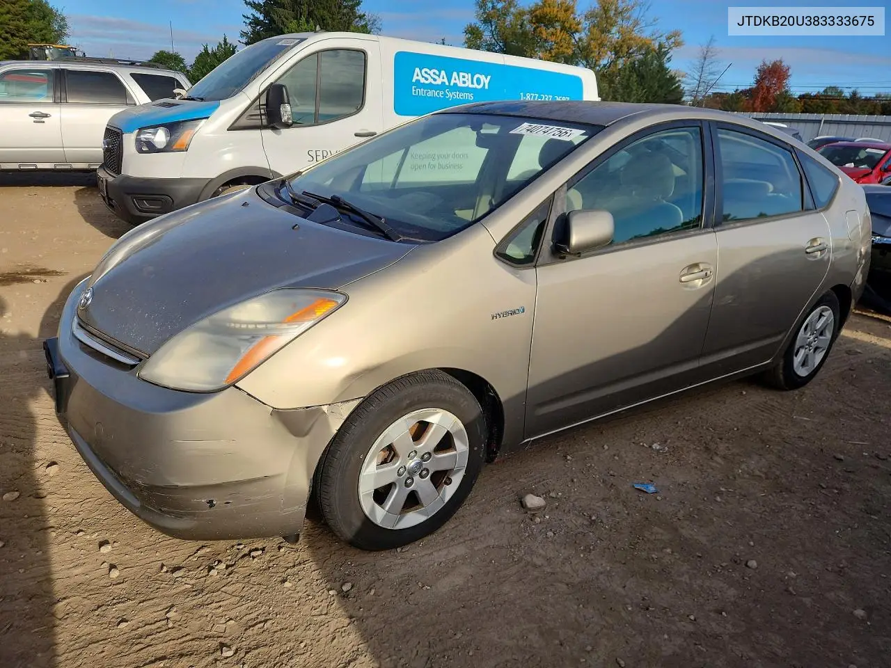 TOYOTA PRIUS 2008, VIN JTDKB20U383333675