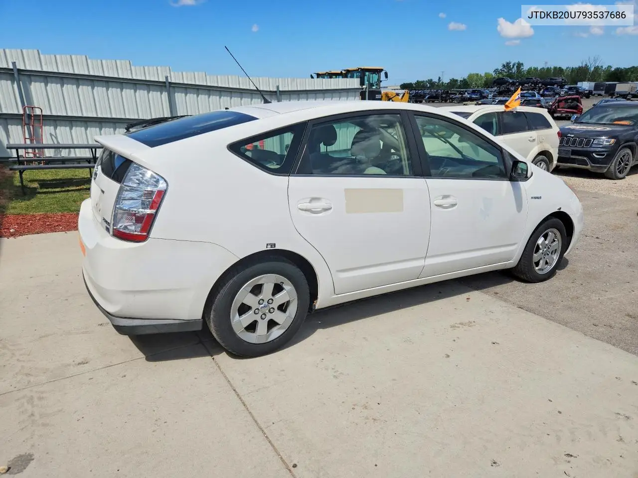 2009 TOYOTA PRIUS VIN JTDKB20U793537686 — фото 3