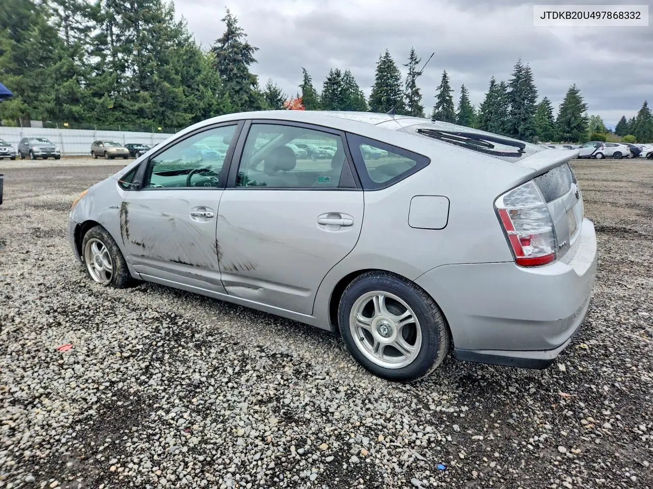 2009 TOYOTA PRIUS VIN JTDKB20U497868332 — фото 2