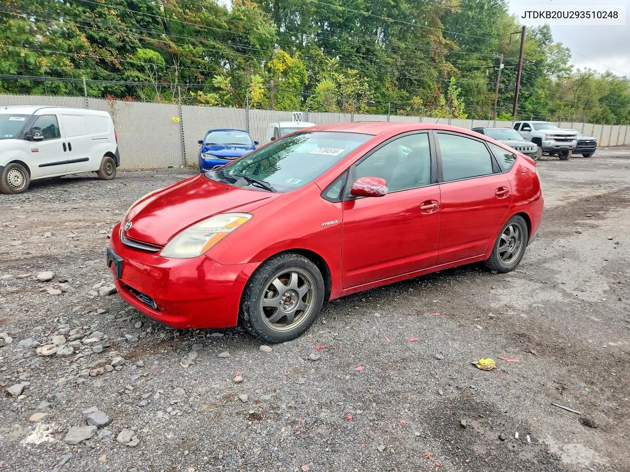 TOYOTA PRIUS 2009, VIN JTDKB20U293510248