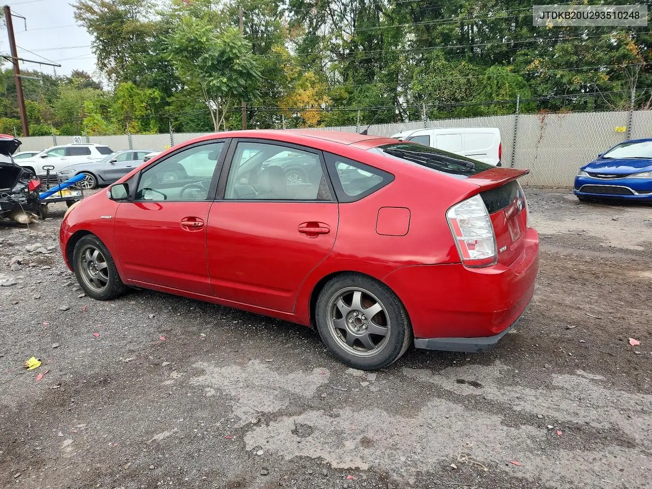 2009 TOYOTA PRIUS VIN JTDKB20U293510248 — фото 2