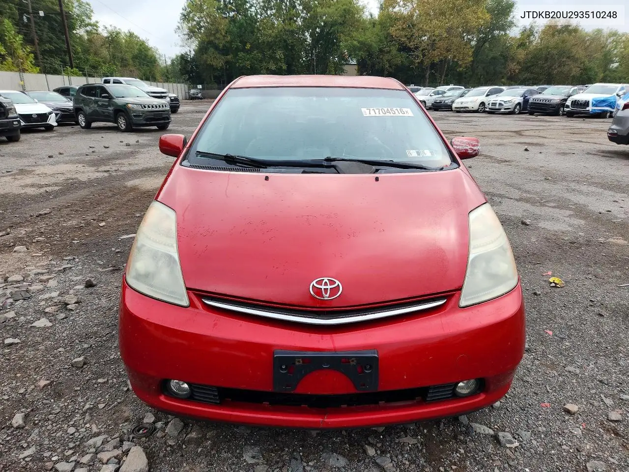 2009 TOYOTA PRIUS VIN JTDKB20U293510248 — фото 5