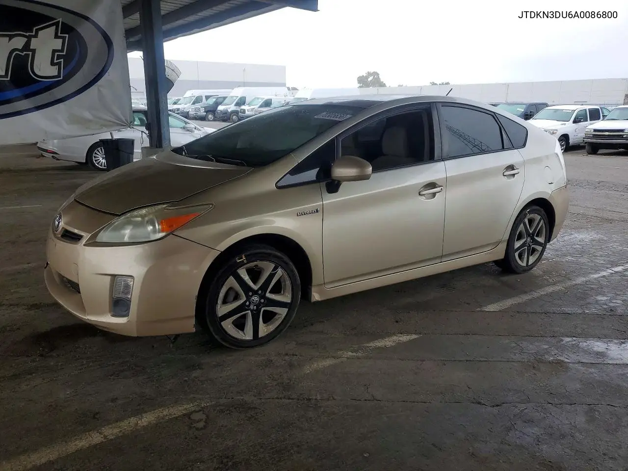 TOYOTA PRIUS 2010, VIN JTDKN3DU6A0086800