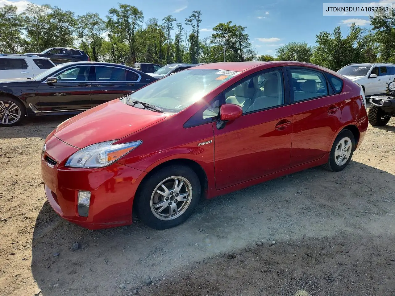 TOYOTA PRIUS 2010, VIN JTDKN3DU1A1097343