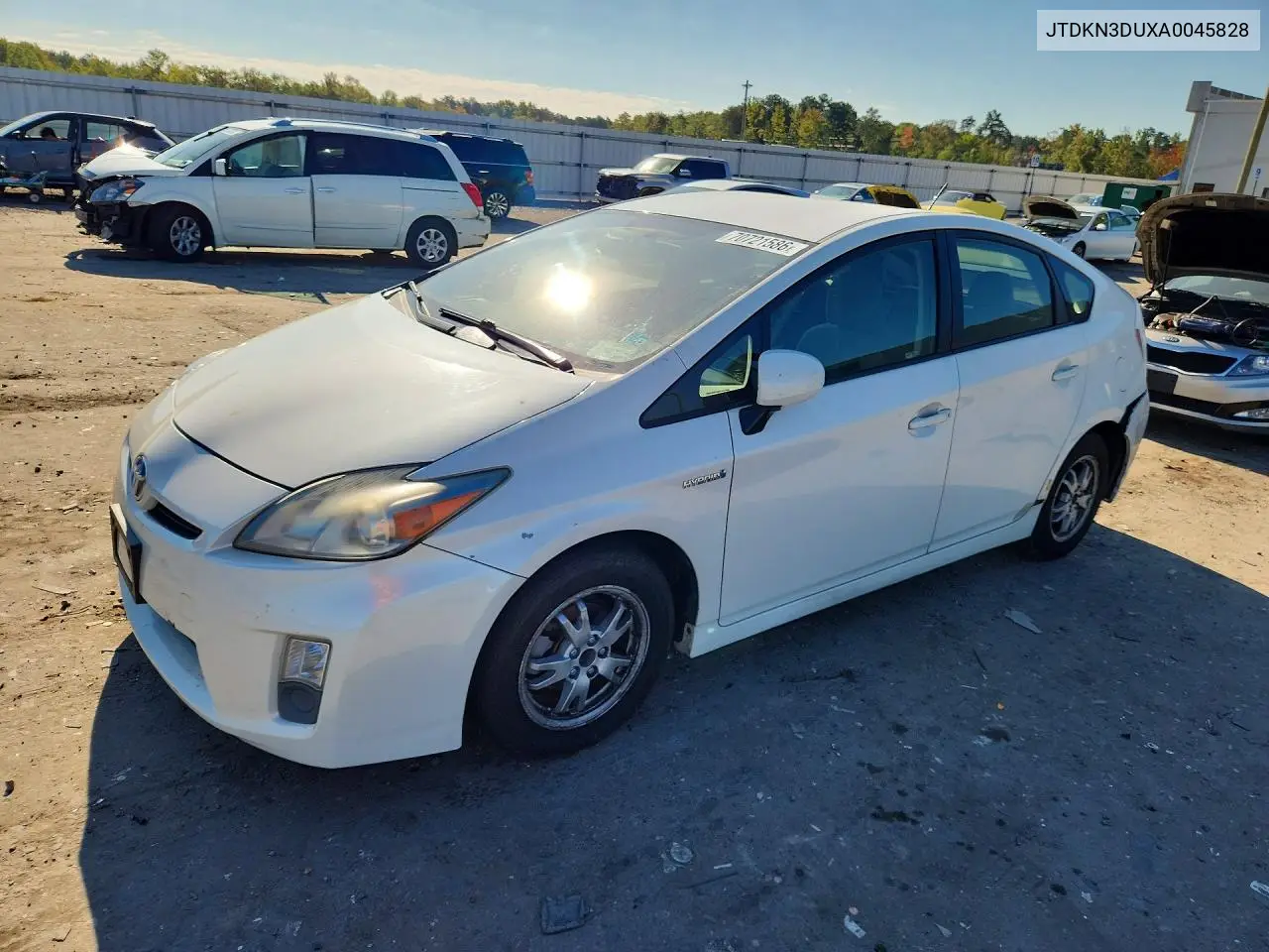 TOYOTA PRIUS 2010, VIN JTDKN3DUXA0045828
