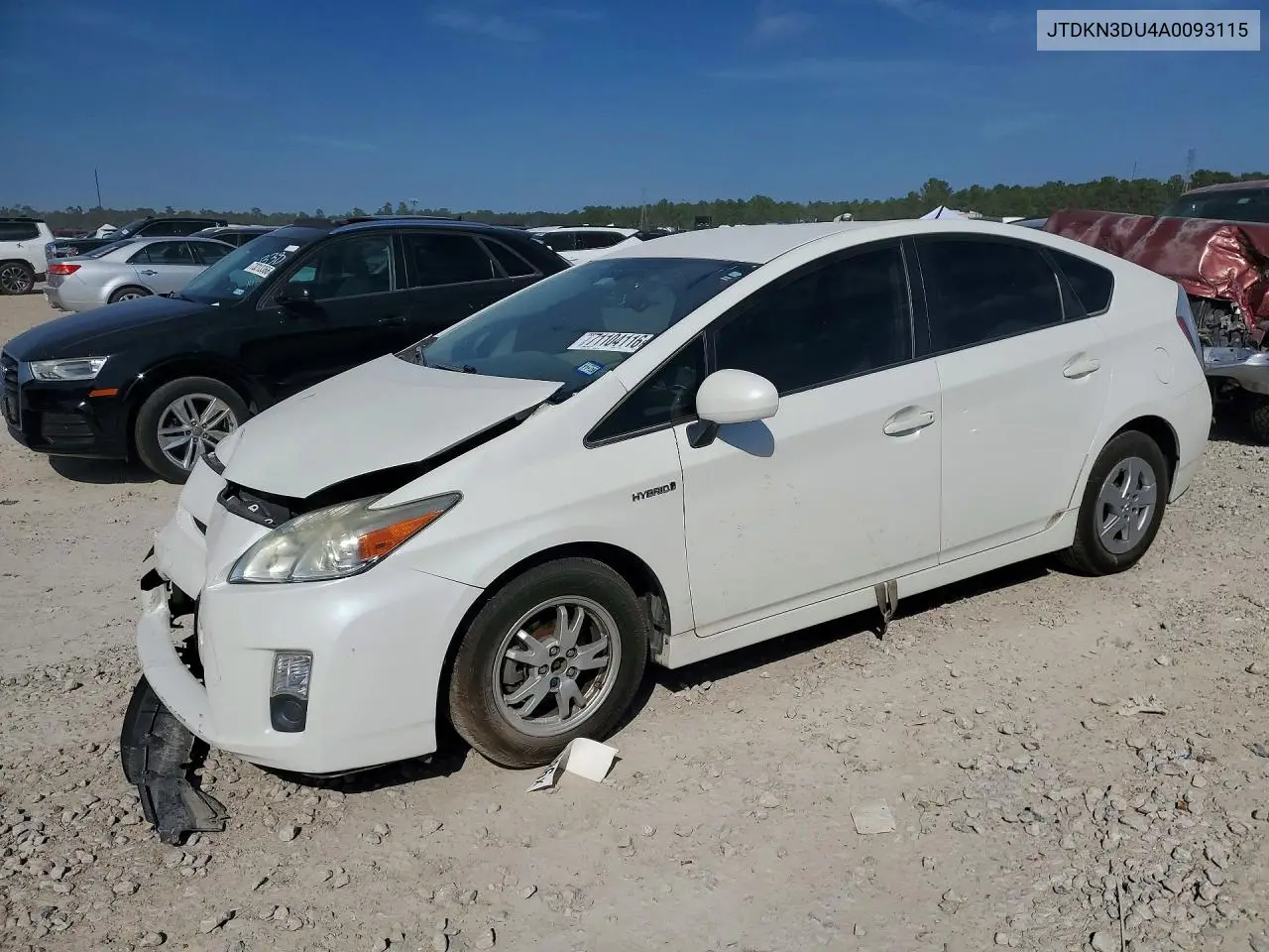 TOYOTA PRIUS 2010, VIN JTDKN3DU4A0093115