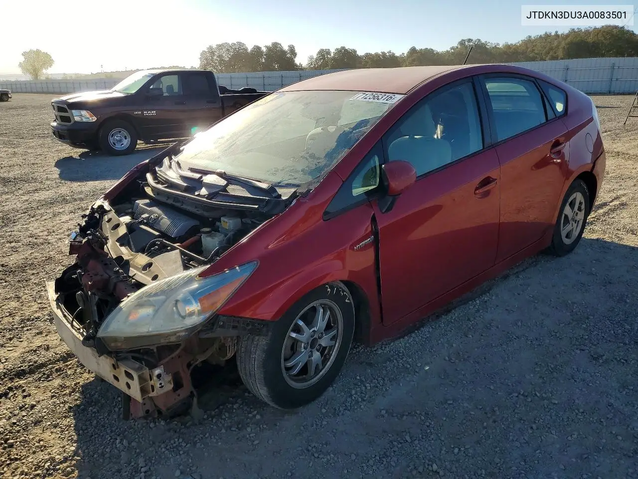 TOYOTA PRIUS 2010, VIN JTDKN3DU3A0083501