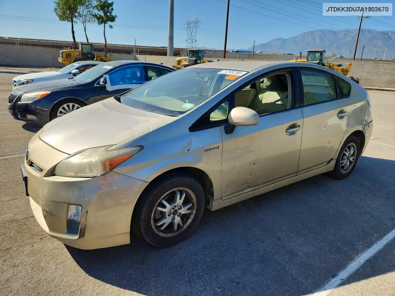 TOYOTA PRIUS 2010, VIN JTDKN3DU7A1303670