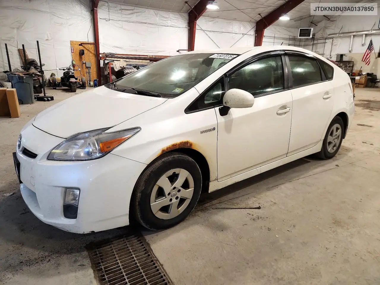 TOYOTA PRIUS 2010, VIN JTDKN3DU3A0137850
