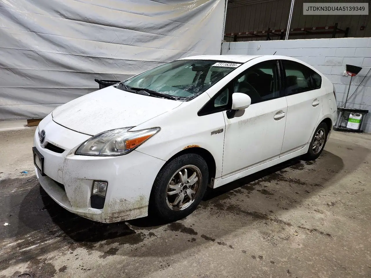TOYOTA PRIUS 2010, VIN JTDKN3DU4A5139349