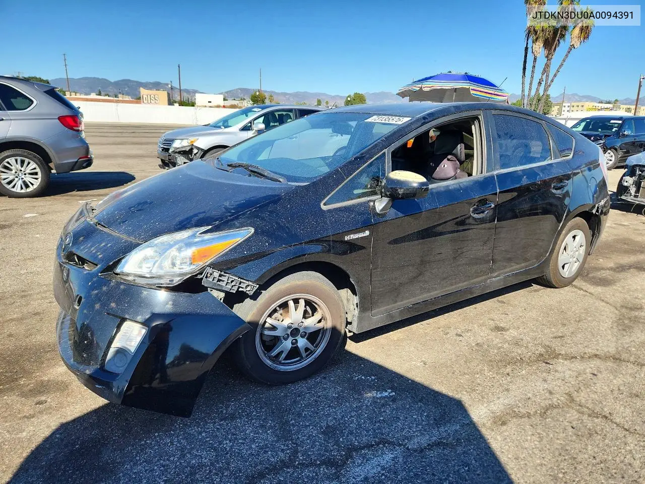 TOYOTA PRIUS 2010, VIN JTDKN3DU0A0094391