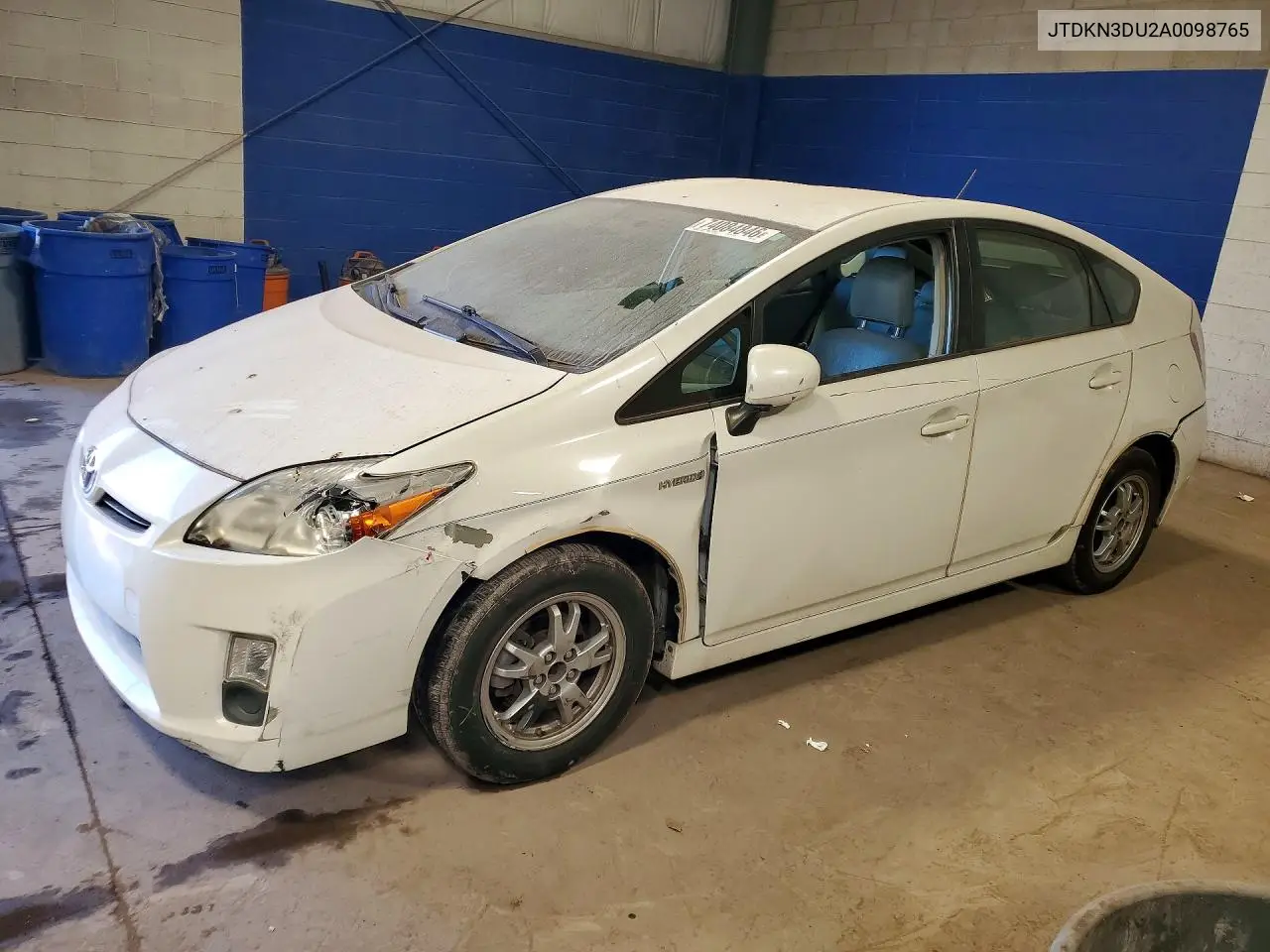 TOYOTA PRIUS 2010, VIN JTDKN3DU2A0098765