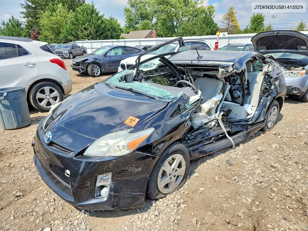 TOYOTA PRIUS 2011, VIN JTDKN3DU5B1415529