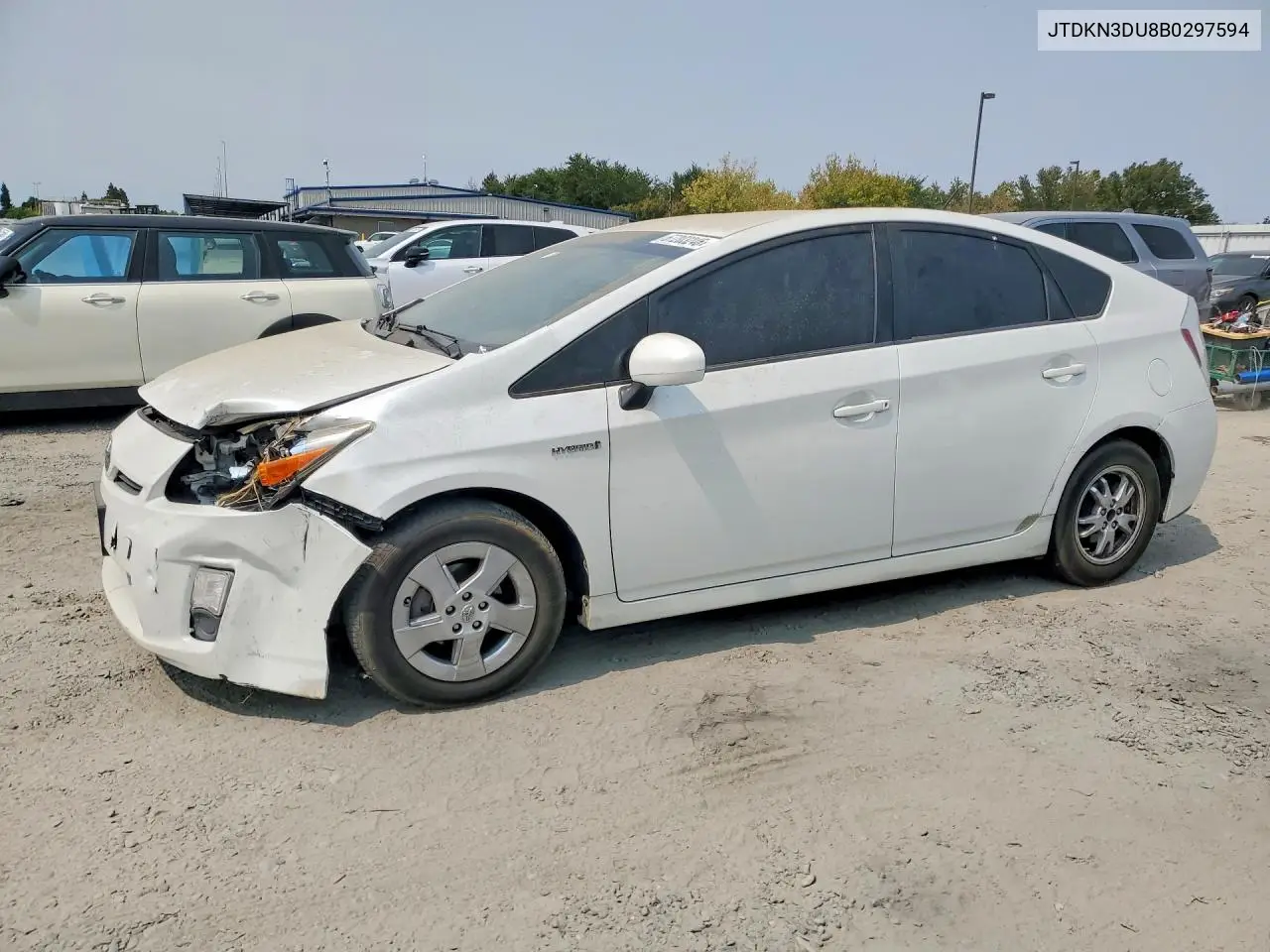 TOYOTA PRIUS 2011, VIN JTDKN3DU8B0297594