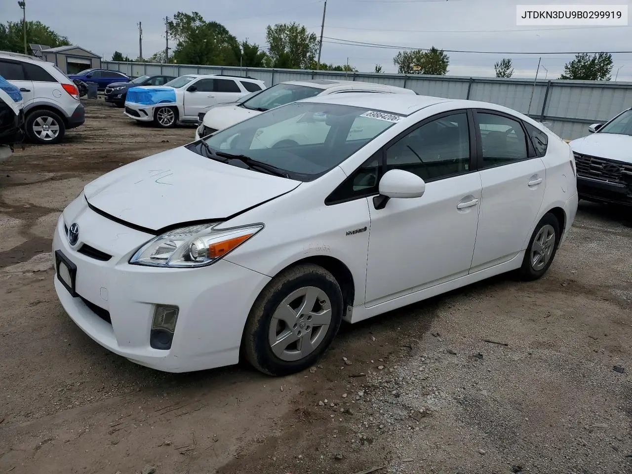 TOYOTA PRIUS 2011, VIN JTDKN3DU9B0299919