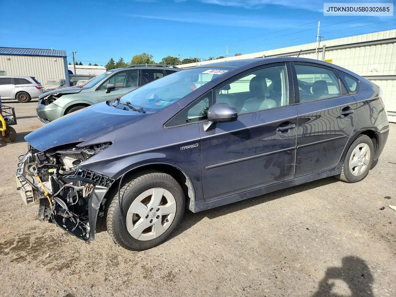 TOYOTA PRIUS 2011, VIN JTDKN3DU5B0302685
