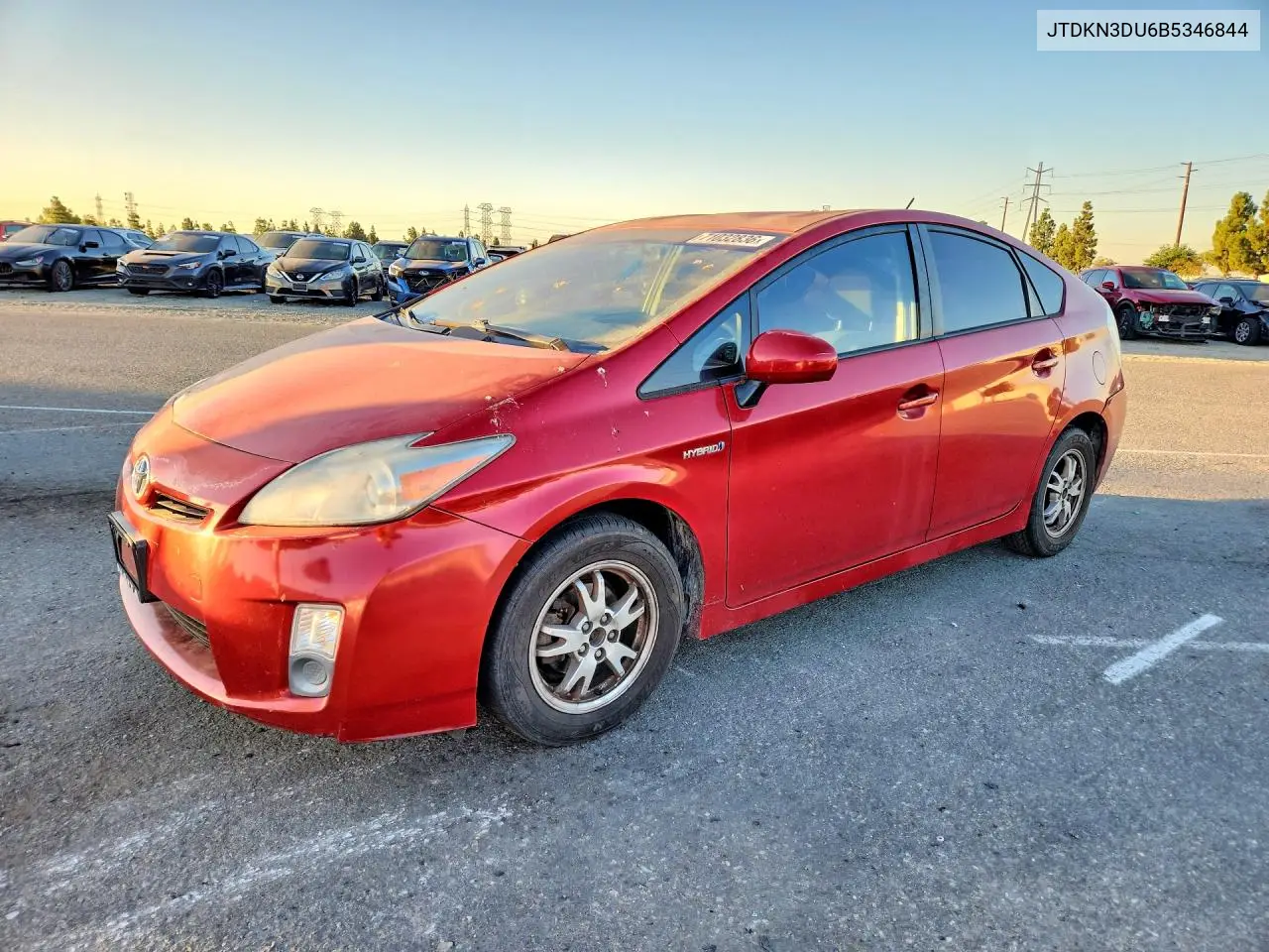 TOYOTA PRIUS 2011, VIN JTDKN3DU6B5346844