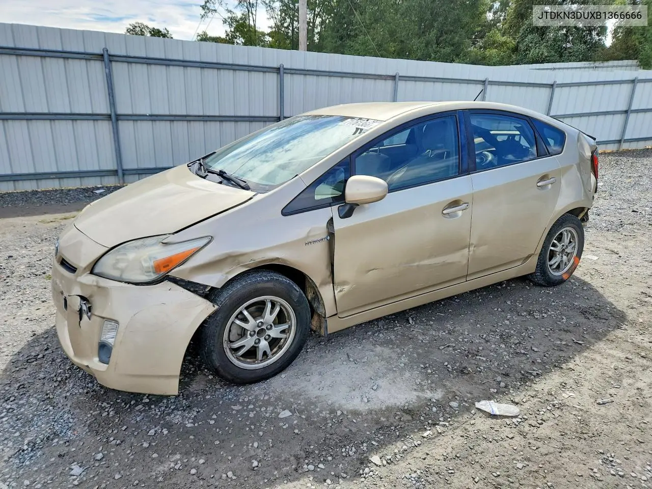 TOYOTA PRIUS 2011, VIN JTDKN3DUXB1366666