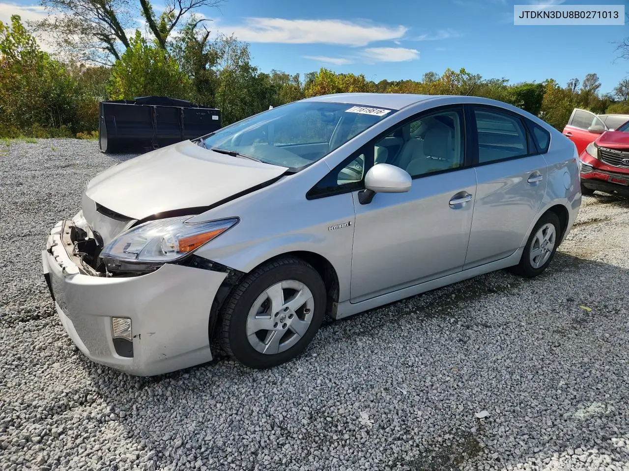 TOYOTA PRIUS 2011, VIN JTDKN3DU8B0271013