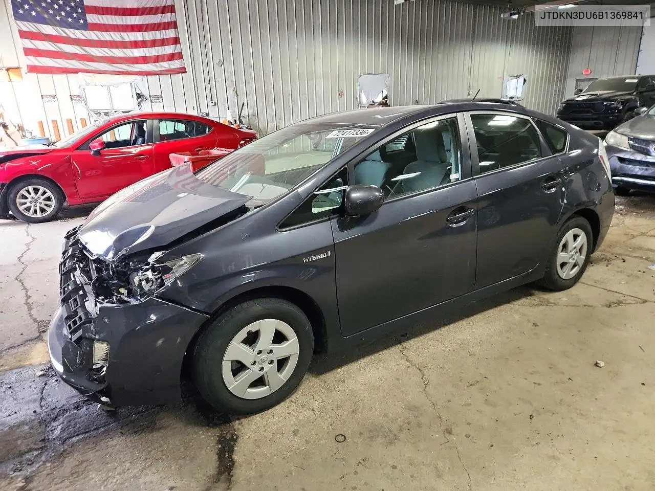 TOYOTA PRIUS 2011, VIN JTDKN3DU6B1369841